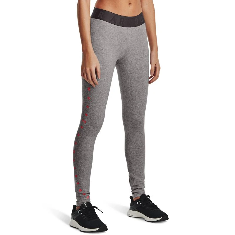Under Armour Women's Favorite Graphic Legging Charcoal Light Heather / Black / Beta 1 Under Armour Women's Favorite Graphic Legging Charcoal Light Heather / Black / Beta