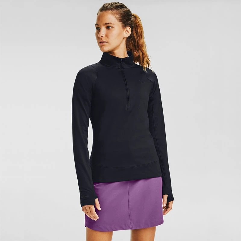 Under Armour Women's Storm Midlayer Half Zip Black / Black 1 Under Armour Women's Storm Midlayer Half Zip Black / Black