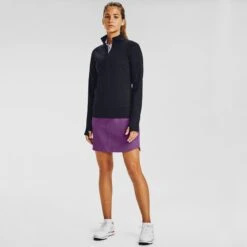 Under Armour Women's Storm Midlayer Half Zip Black / Black 9 Under Armour Women's Storm Midlayer Half Zip Black / Black -Araeom Shop s7.v5 1356229 001 fsf