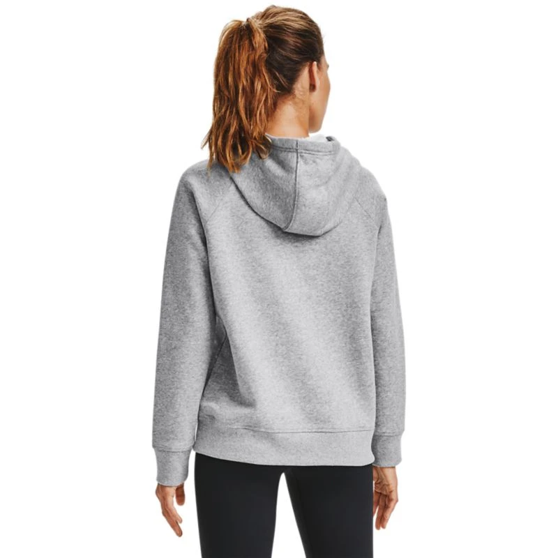 Under Armour Women's UA Rival Fleece HB Hoodie Steel Medium Heather / Black 2 Under Armour Women's UA Rival Fleece HB Hoodie Steel Medium Heather / Black - Image 2