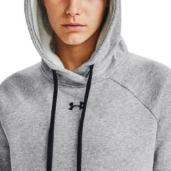 Under Armour Women's UA Rival Fleece HB Hoodie Steel Medium Heather / Black 8 Under Armour Women's UA Rival Fleece HB Hoodie Steel Medium Heather / Black -Araeom Shop s7.v5 1356317 035 hood