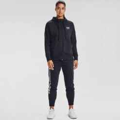 Under Armour Women's Rival Fleece Full Zip Hoodie Black 8 Under Armour Women's Rival Fleece Full Zip Hoodie Black -Araeom Shop s7.v5 1356400 001 fsf 1