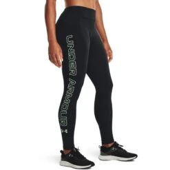 Under Armour Women's UA Favourite Wordmark Leggings Black / Aqua Foam