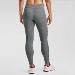 Under Armour Women's UA Favourite Wordmark Leggings Carbon Heather / Black -Araeom Shop s7.v5 1356403 090 bc