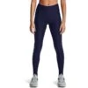 Under Armour Women's HeatGear® Armour No-Slip Waistband Branded Leggings Midnight Navy / Mineral Blue