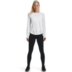Under Armour Women's UA Motion Full-Length Leggings Black / Jet Grey -Araeom Shop s7.v5 1361109 003 fsf