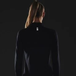 Under Armour Women's UA Streaker Run Half Zip Top Black / Reflective -Araeom Shop s7.v5 1361375 001 refl