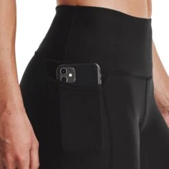 Under Armour Women's HeatGear® Armour High Rise Leggings Black -Araeom Shop s7.v5 1365335 001 sidedet