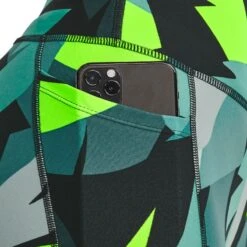 Under Armour Women's HeatGear® Armour No-Slip Waistband Printed Ankle Leggings Neptune / Sea Mist / Black -Araeom Shop s7.v5 1365338 369 sidedet