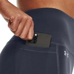 Under Armour Women's UA Motion 7/8 Leggings Downpour Grey / Harbor Blue -Araeom Shop s7.v5 1377087 044 sidedet