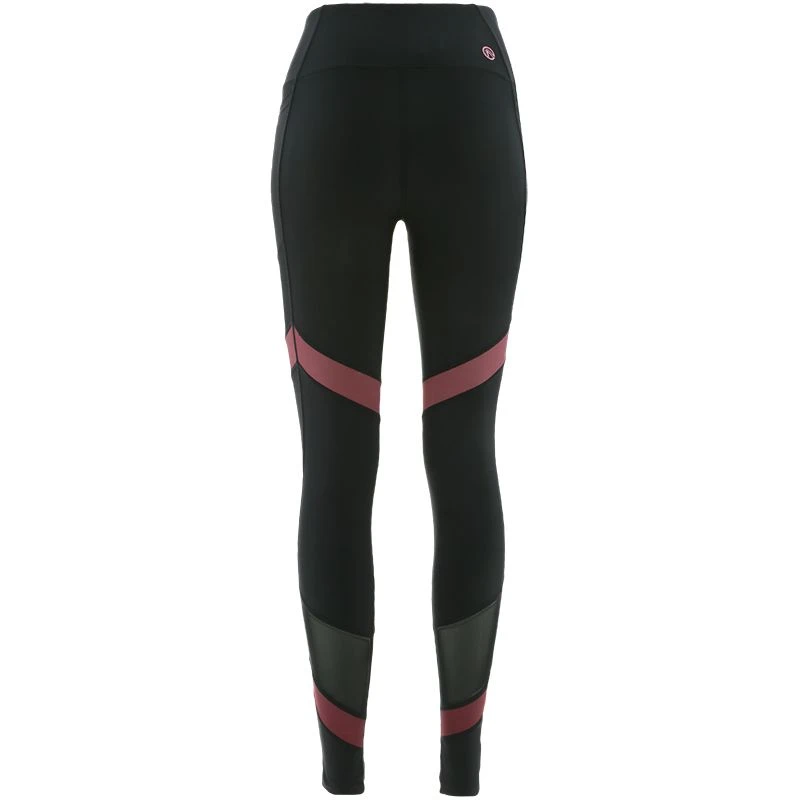 Women's Savannah 7/8 Length Tights Black / Burgundy 6 Women's Savannah 7/8 Length Tights Black / Burgundy - Image 6