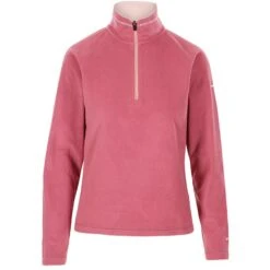 Trespass Women's Skylar Half Zip Fleece Rose Blush