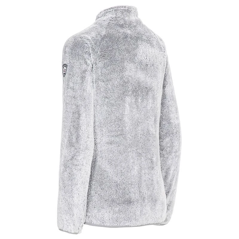 Trespass Women's Telltale Soft Furry Fleece Jacket Silver Grey 7 Trespass Women's Telltale Soft Furry Fleece Jacket Silver Grey - Image 7