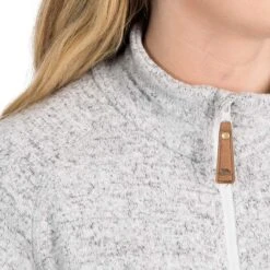 Trespass Women's Tenderness Half Zip Fleece Grey Marl -Araeom Shop tenderness faflcatr0001 grm m06
