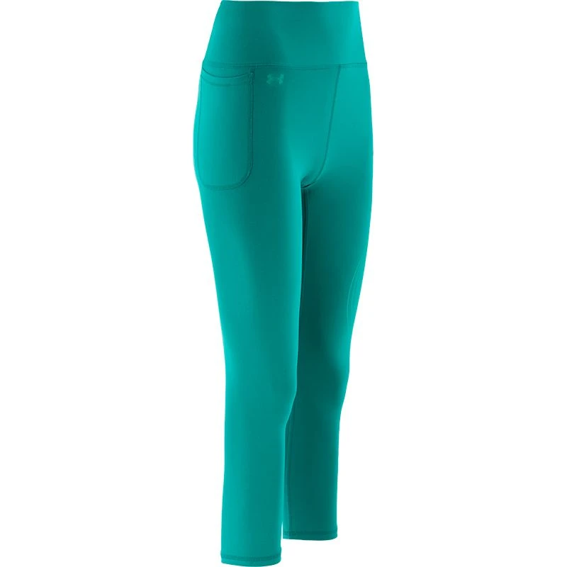 Under Armour Women's UA Motion Ankle Leggings Coastal Teal / Birdie Green 1 Under Armour Women's UA Motion Ankle Leggings Coastal Teal / Birdie Green