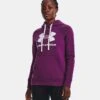 Under Armour Women's Rival Fleece Logo Hoodie Rivalry / White