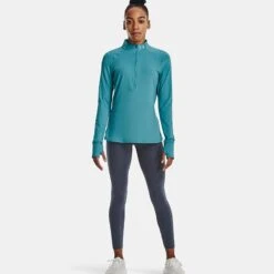 Under Armour Women's UA Qualifier Run 2.0 Half Zip Glacierblue / Glacier Blue / Reflective