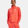 Under Armour Women's UA Rival Fleece Half Zip After Burn / White