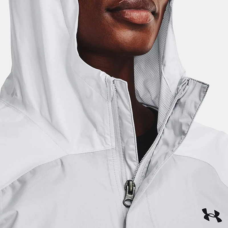 Under Armour Women's UA Stormproof Cloudstrike 2.0 Jacket White / Halo Grey 6 Under Armour Women's UA Stormproof Cloudstrike 2.0 Jacket White / Halo Grey - Image 6