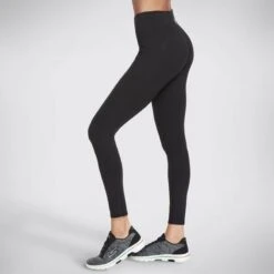 Skechers Women's Go Walk Full Length Leggings Black -Araeom Shop w03lg30b blk d