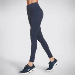 Skechers Women's Go Walk Full Length Leggings Navy -Araeom Shop w03lg30b nvy c large